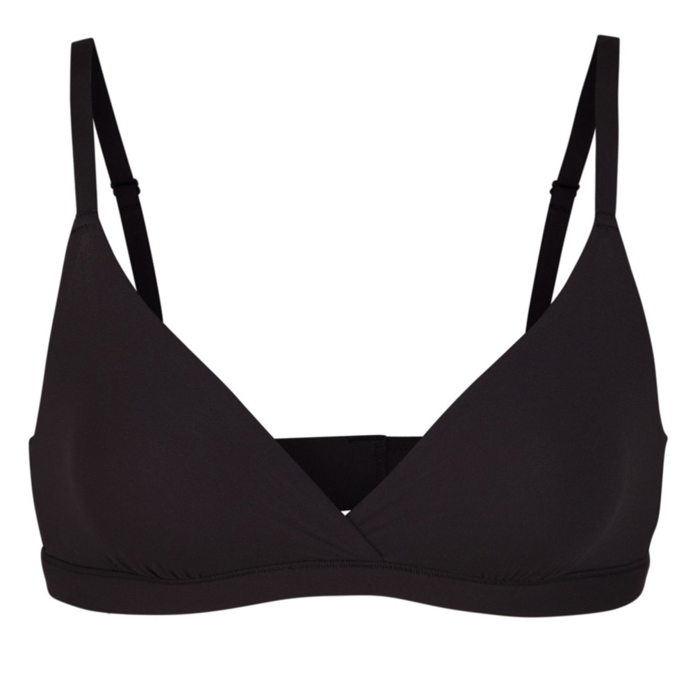 SKIMS Crossover triangle bralette - Black - 4X